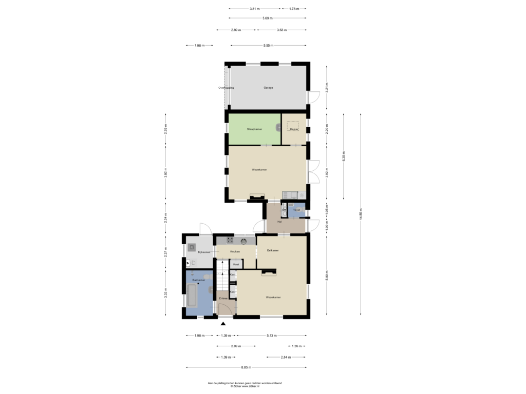 Bekijk plattegrond van Begane Grond van Langenboomseweg 100