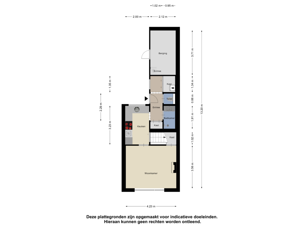 View floorplan of Begane Grond of Noordstraat 5