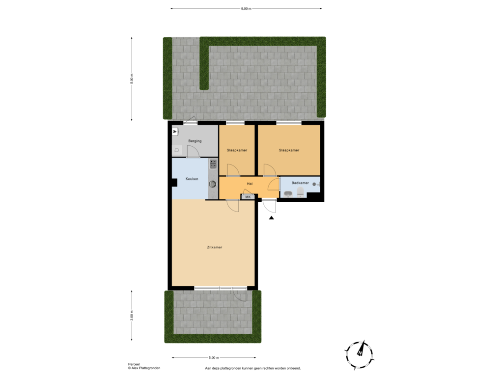 Bekijk plattegrond van Perceel van Aan 't Verlaat 21