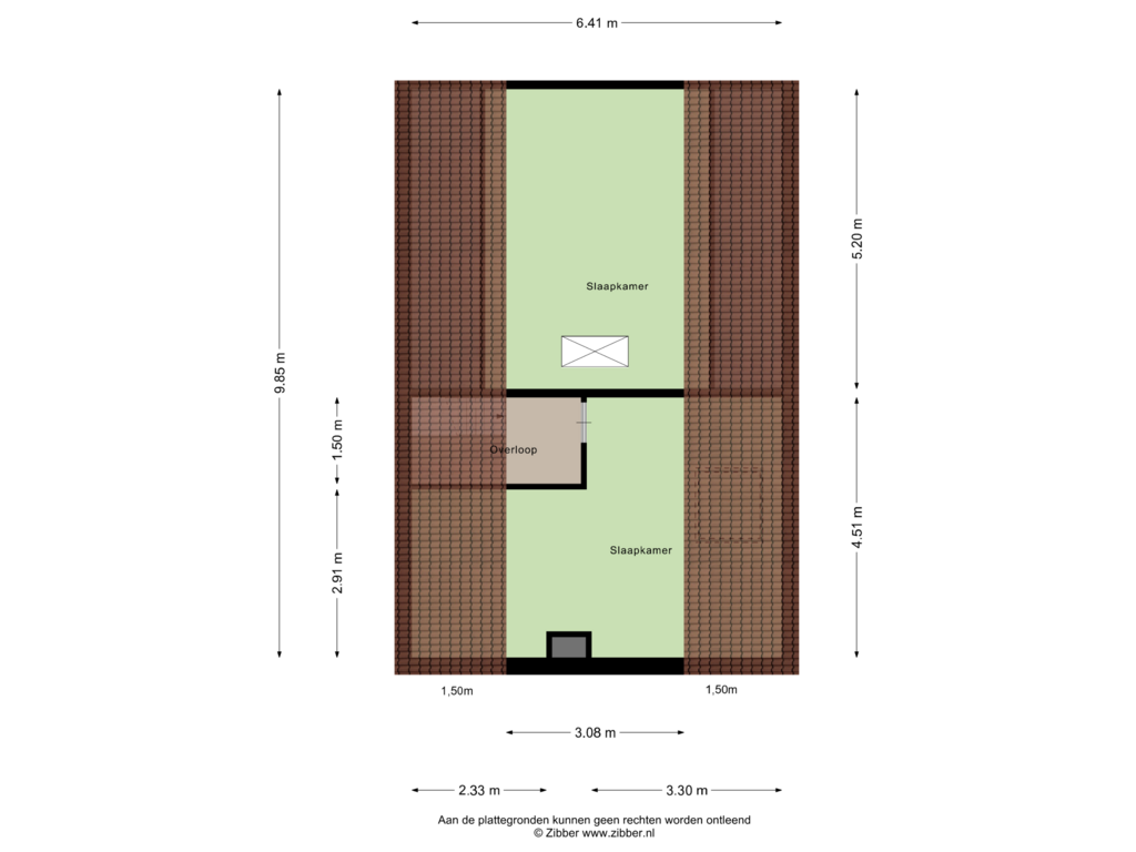 View floorplan of Tweede Verdieping of Oosterdiep OZ 15