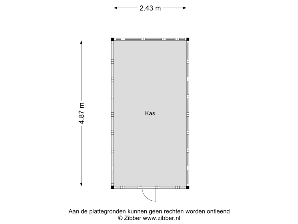 View floorplan of Kas of Oosterdiep OZ 15