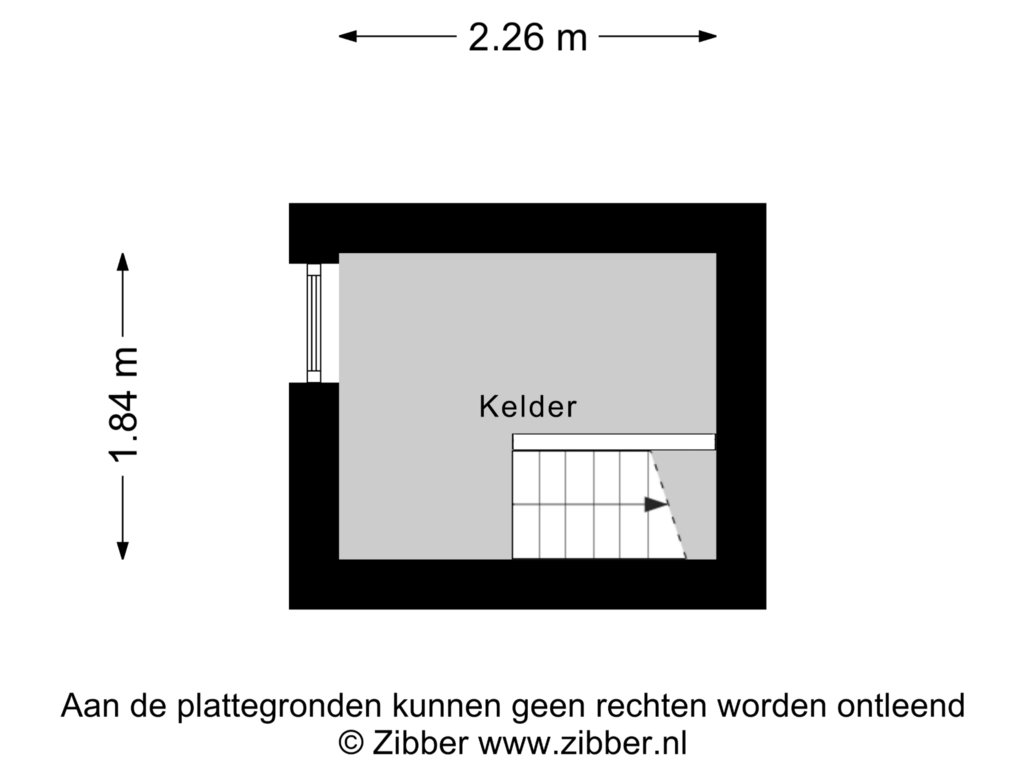 View floorplan of Kelder of Oosterdiep OZ 15