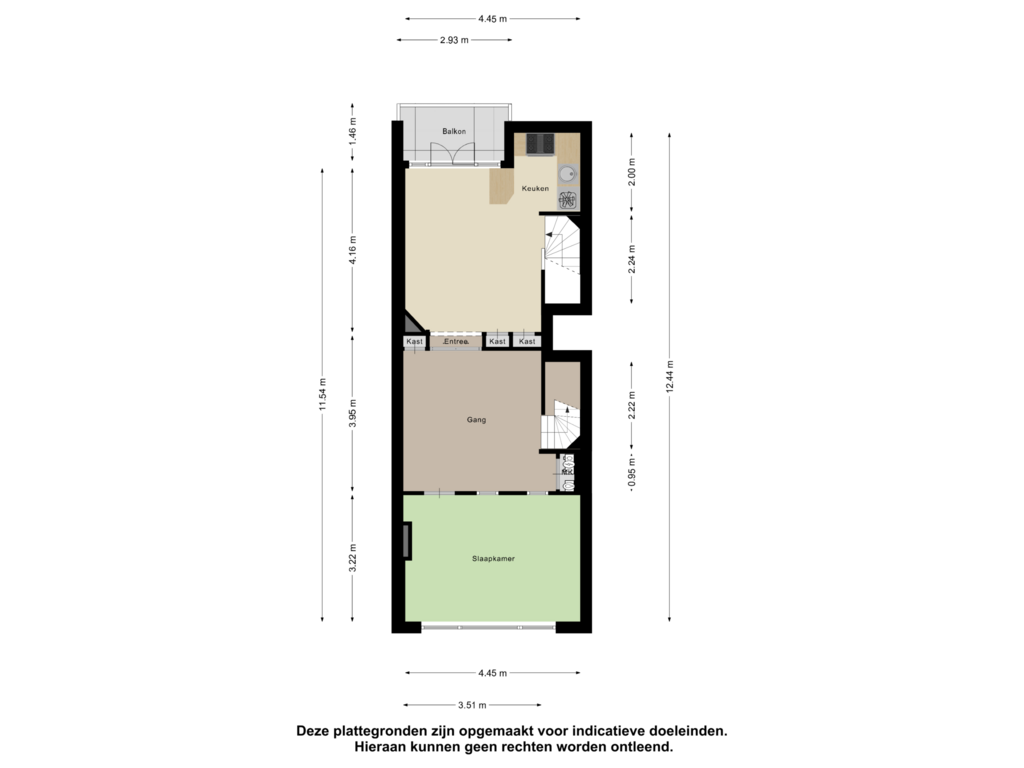 View floorplan of Derde Verdieping of Prins Hendrikkade 85-A03