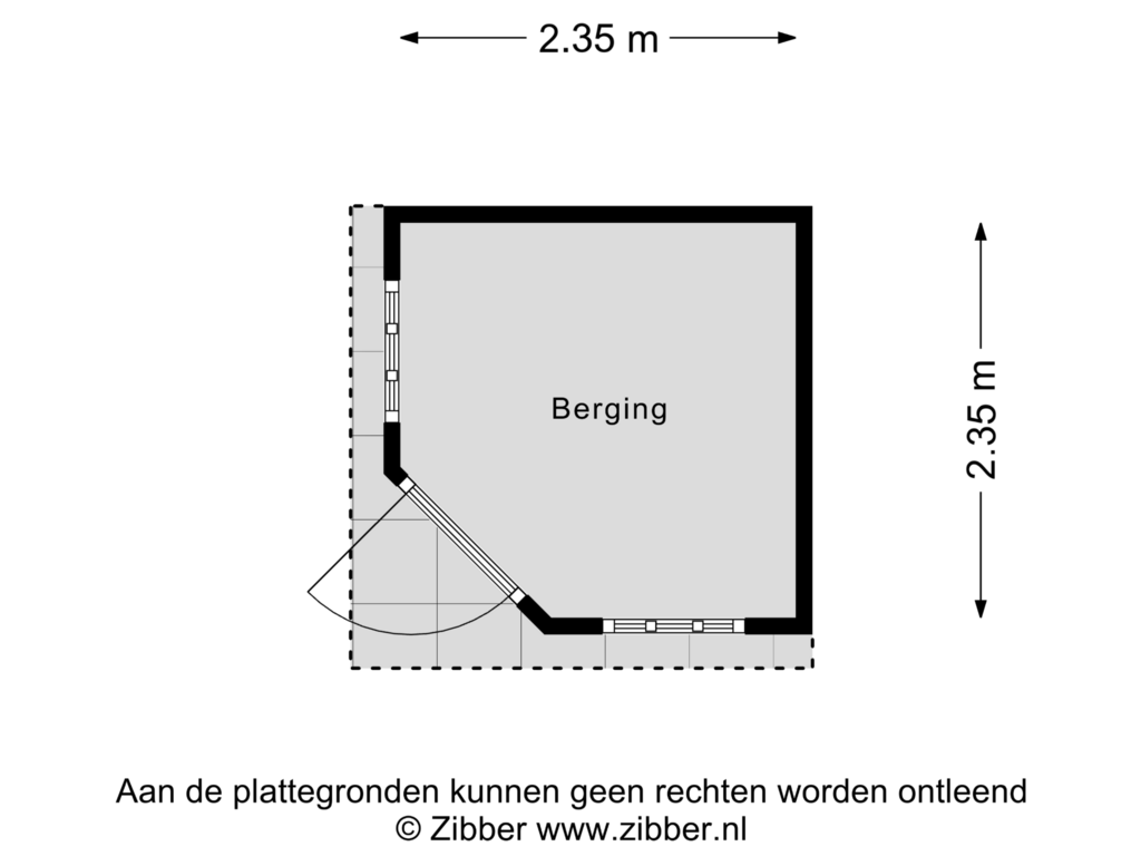 View floorplan of Berging of Keetzijde 13