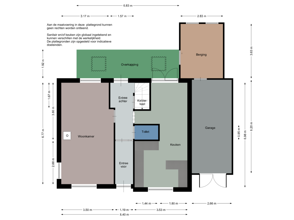 View floorplan of Begane grond of Christiaan de Vrieslaan 13