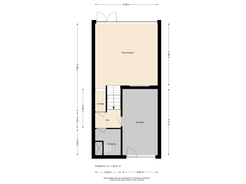 View floorplan of Begane grond of Strausslaan 35