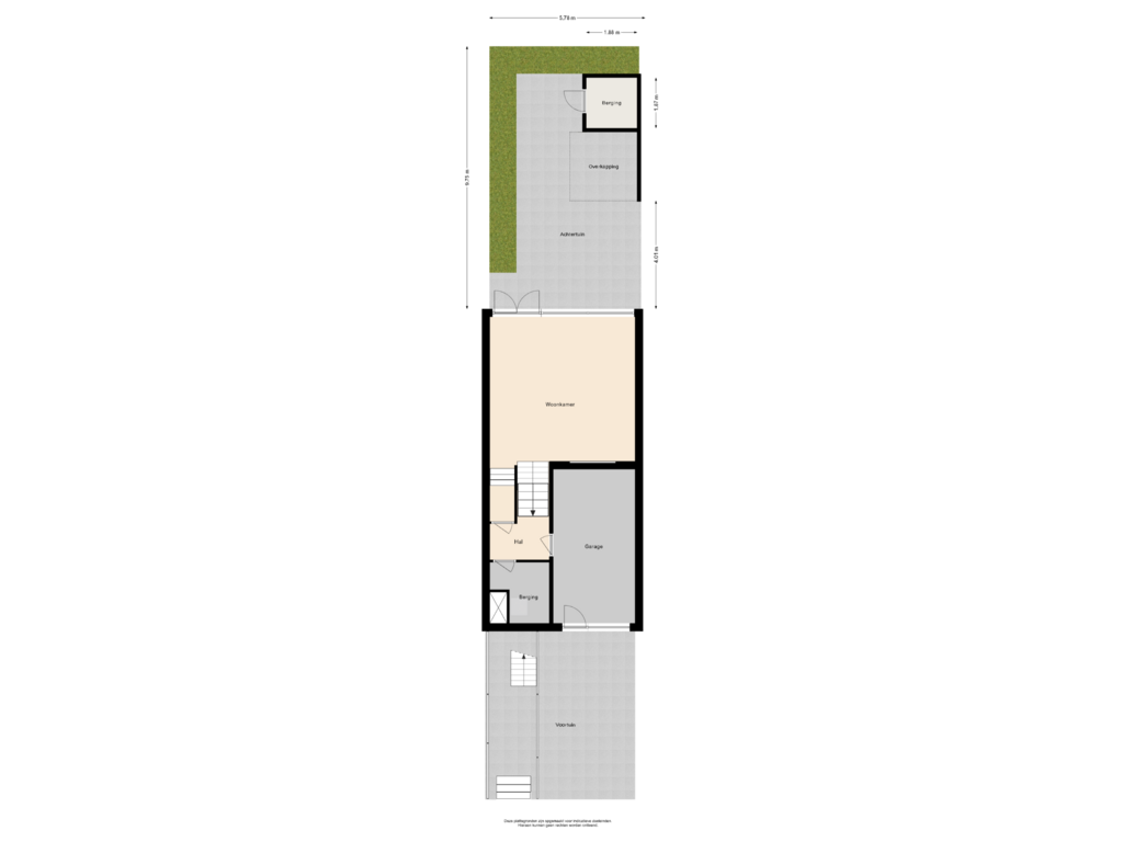 View floorplan of Situatie of Strausslaan 35