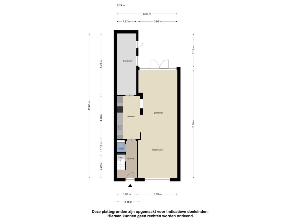 Bekijk plattegrond van Begane Grond van Groenedaal 22