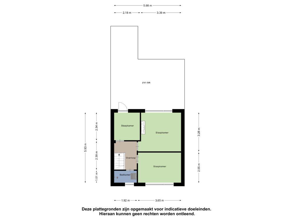 Bekijk plattegrond van Eerste Verdieping van Groenedaal 22