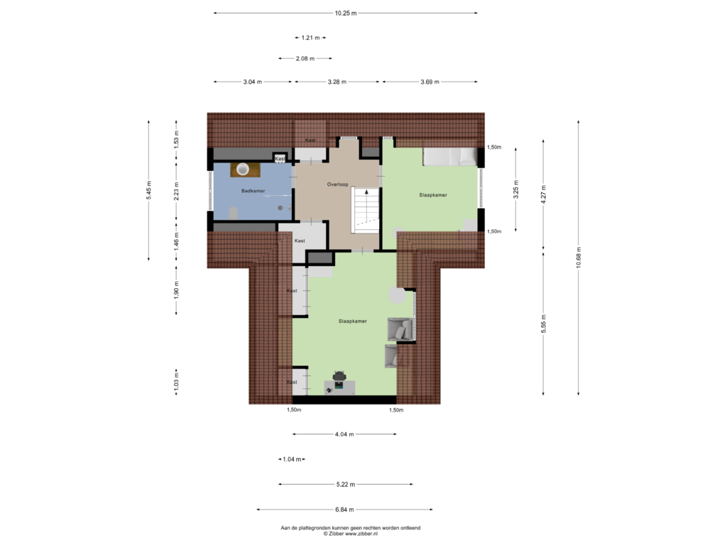 View floorplan of Tweede Verdieping of Herenstraat 67