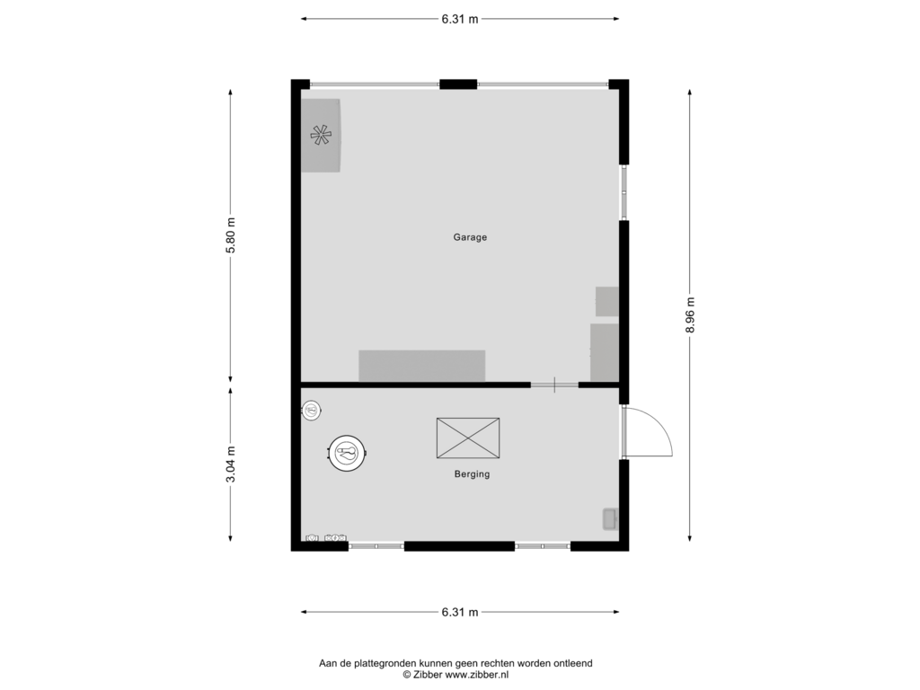 View floorplan of Garage of Herenstraat 67