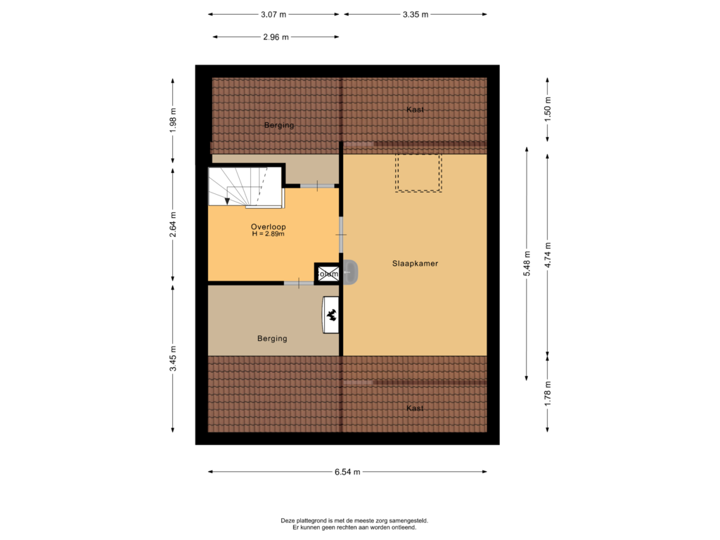 Bekijk plattegrond van Tweede verdieping van Van Tuijllaan 14