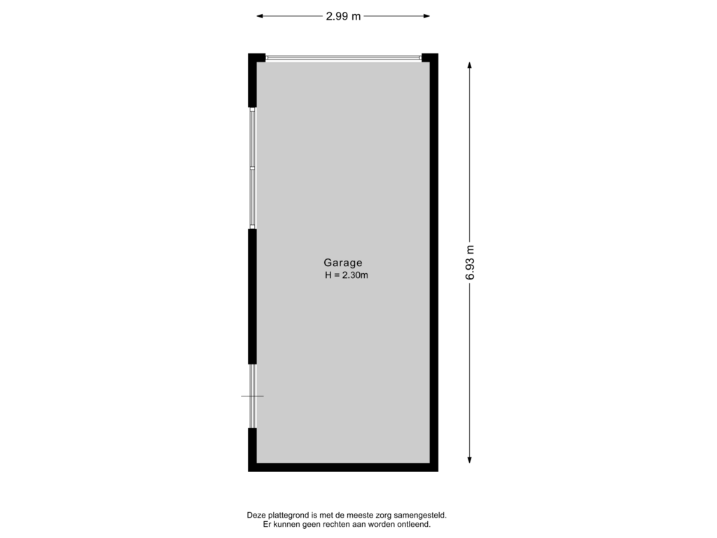 Bekijk plattegrond van Garage van Van Tuijllaan 14