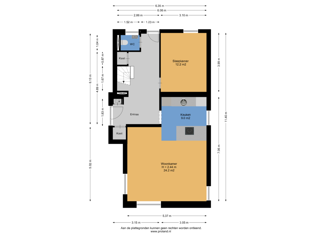 Bekijk plattegrond van Begane Grond van Van Akenwei 53