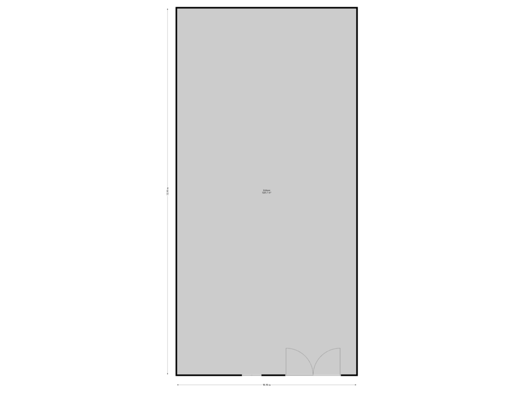 View floorplan of Schuur of Nieuwe Berkendijk 10