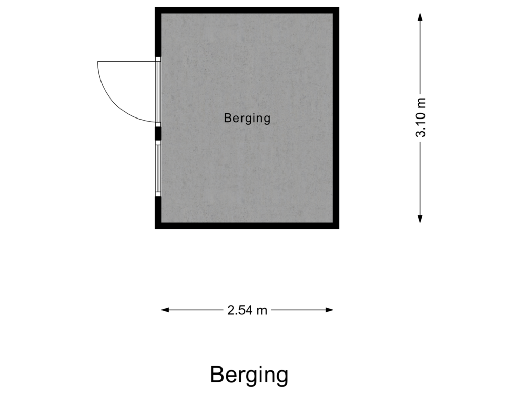 Bekijk plattegrond van Berging van Voorborch 74