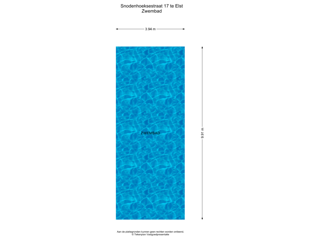 Bekijk plattegrond van Zwembad van Snodenhoeksestraat 17