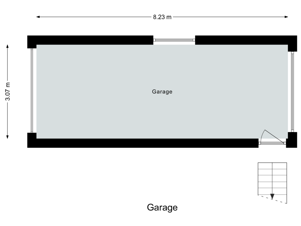 Bekijk plattegrond van Garage van Bloemenstraat 4