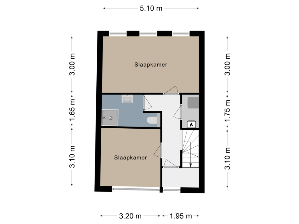 Bekijk plattegrond van Verdieping 1 van Monacoplein 27