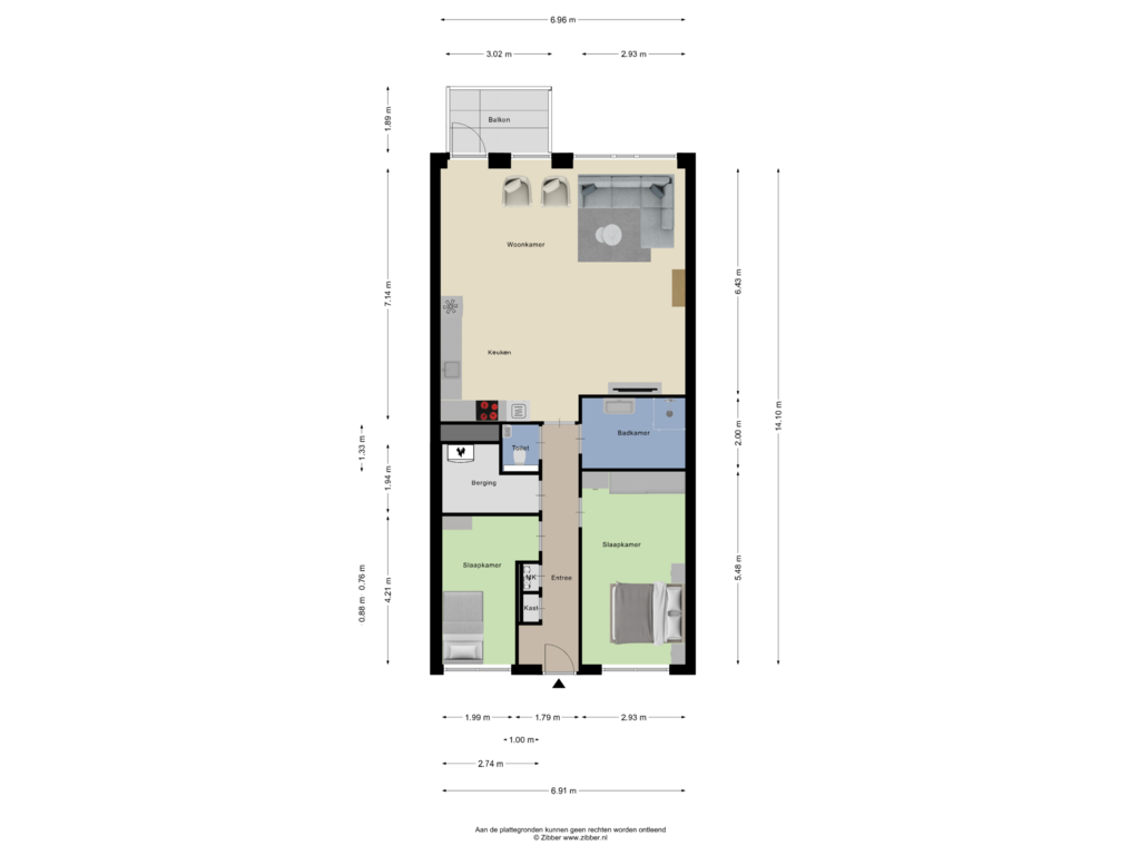 Bekijk plattegrond van Appartement van Ananasweg 24