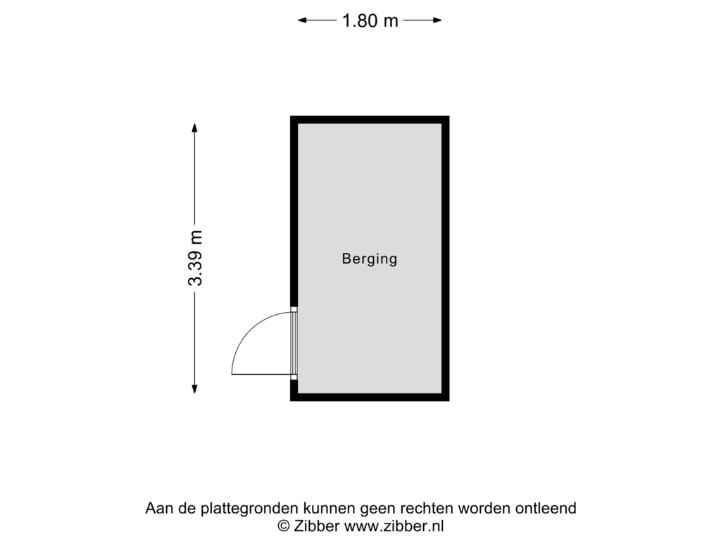 Bekijk plattegrond van Berging van Ananasweg 24