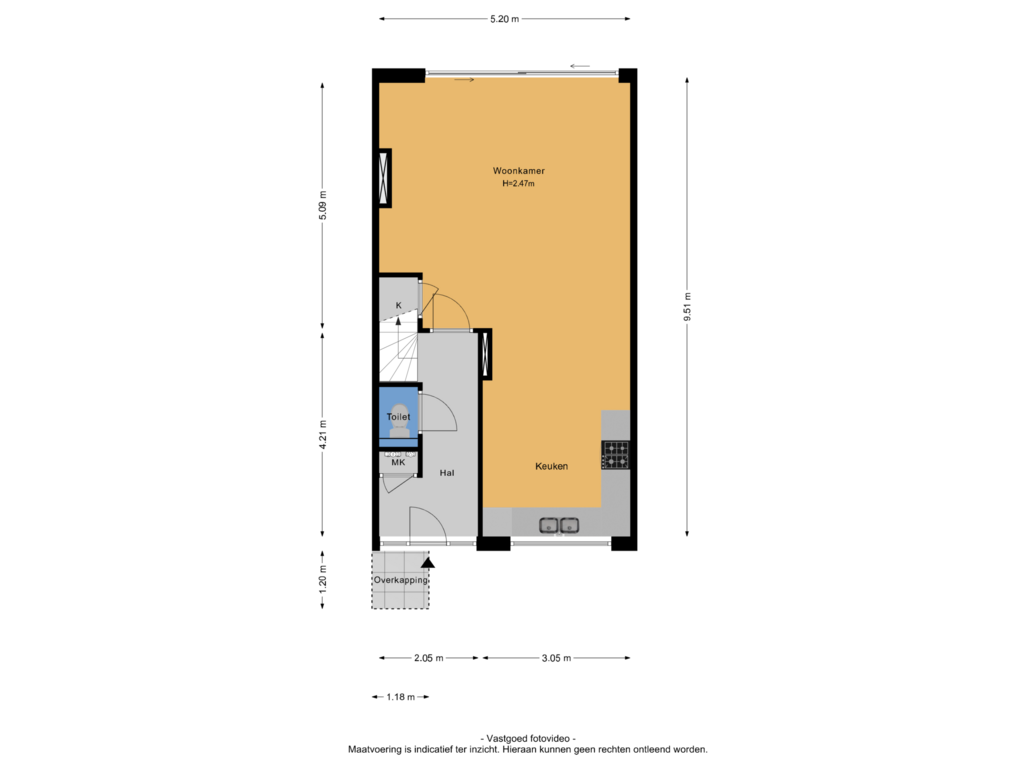 Bekijk plattegrond van Begane grond van Groevenbeek 7