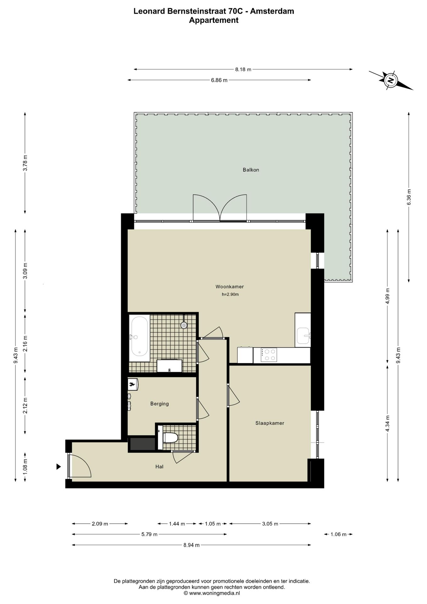Foto 29 van Leonard Bernsteinstraat 70-C