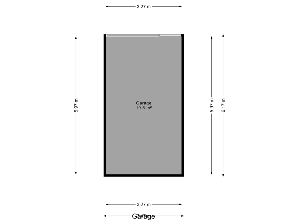 Bekijk plattegrond van Garage van Lange Stoep 27