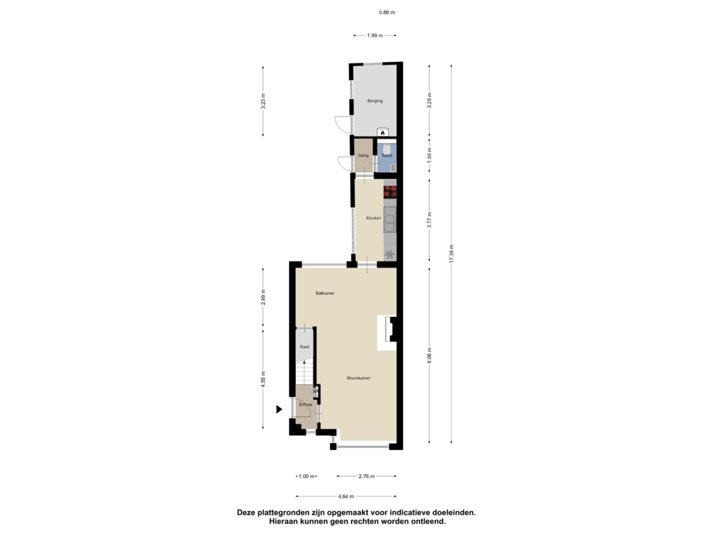 Bekijk plattegrond van Begane Grond van Rudolfstraat 58