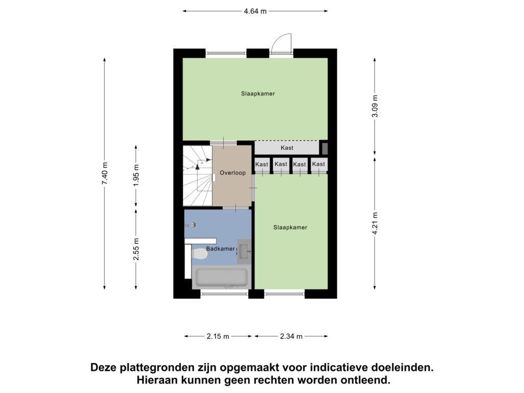 Bekijk plattegrond van Eerste Verdieping van Rudolfstraat 58