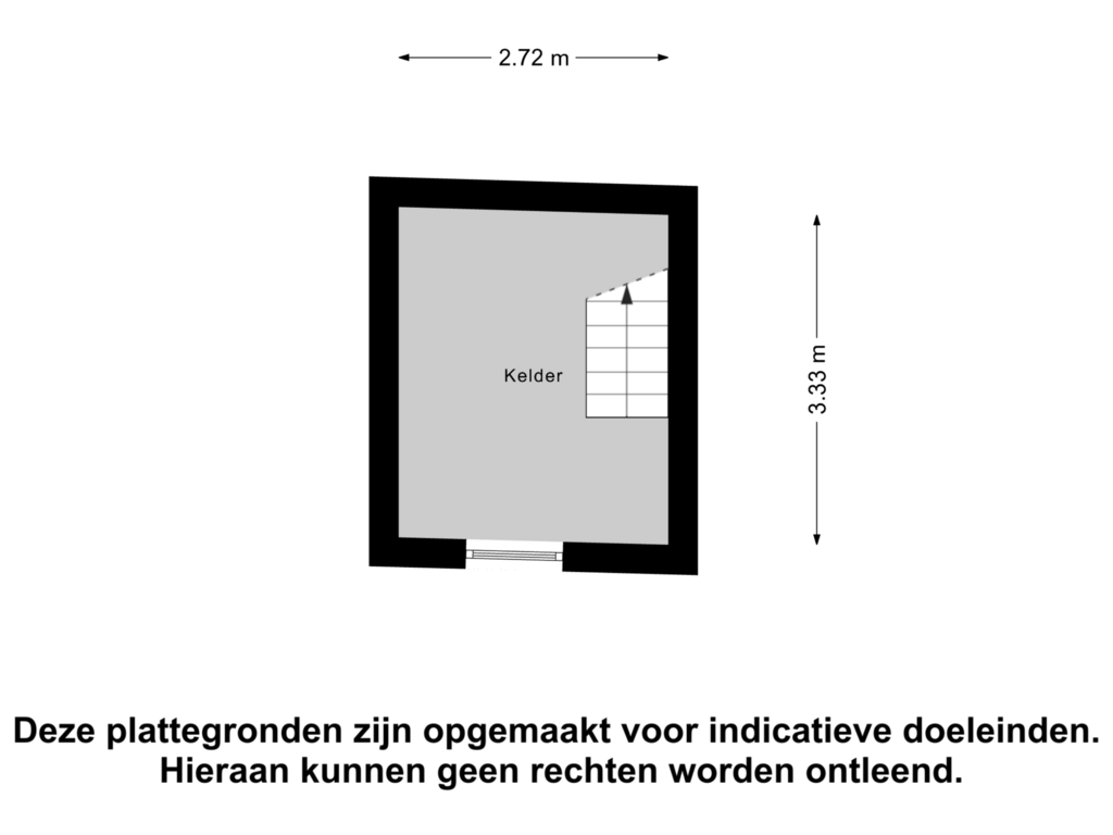 Bekijk plattegrond van Kelder van van Sasse van Ysseltstraat 34-A