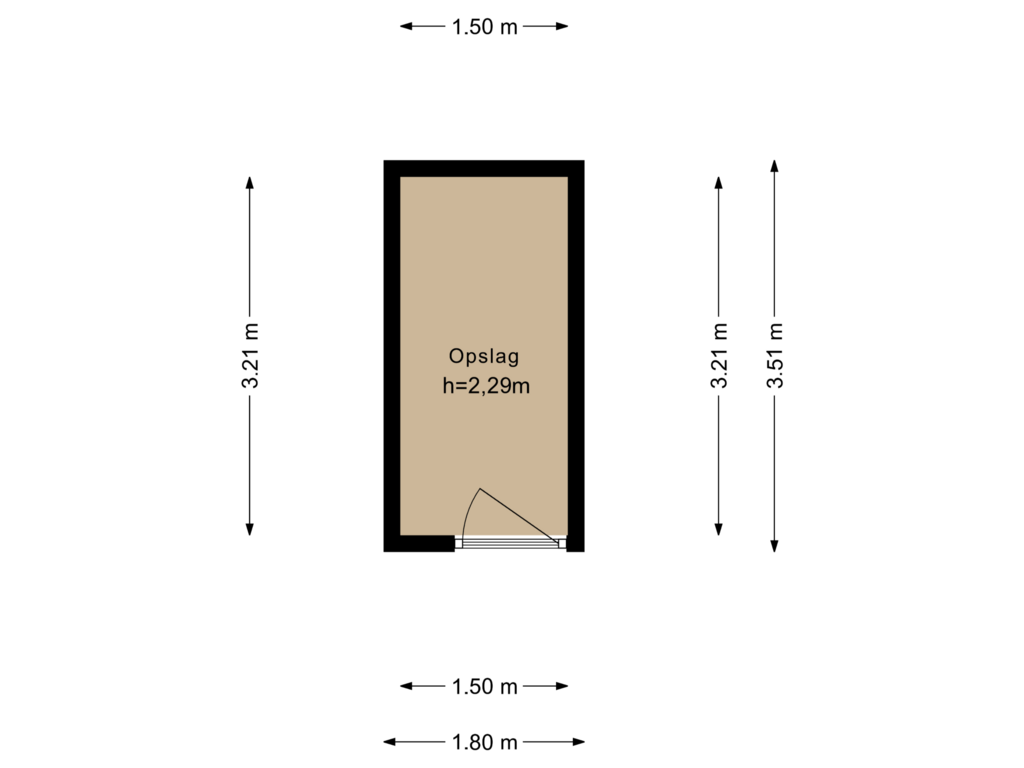 Bekijk plattegrond van Berging van Kerkplein 26