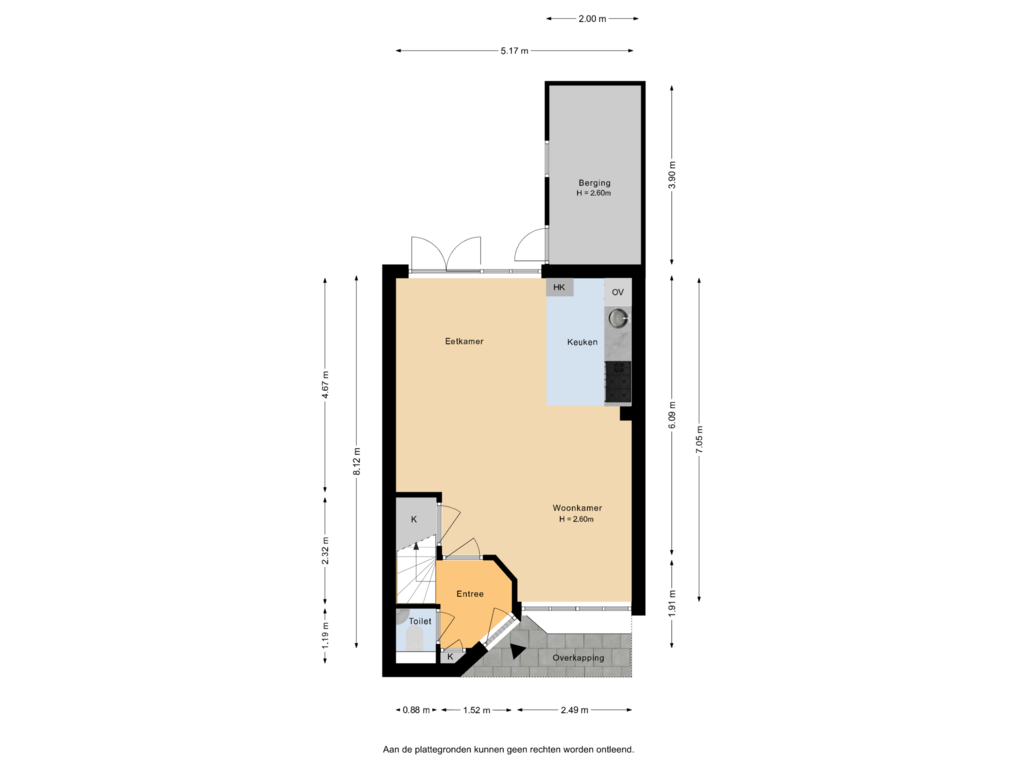 Bekijk plattegrond van Begane grond van de Linge 3