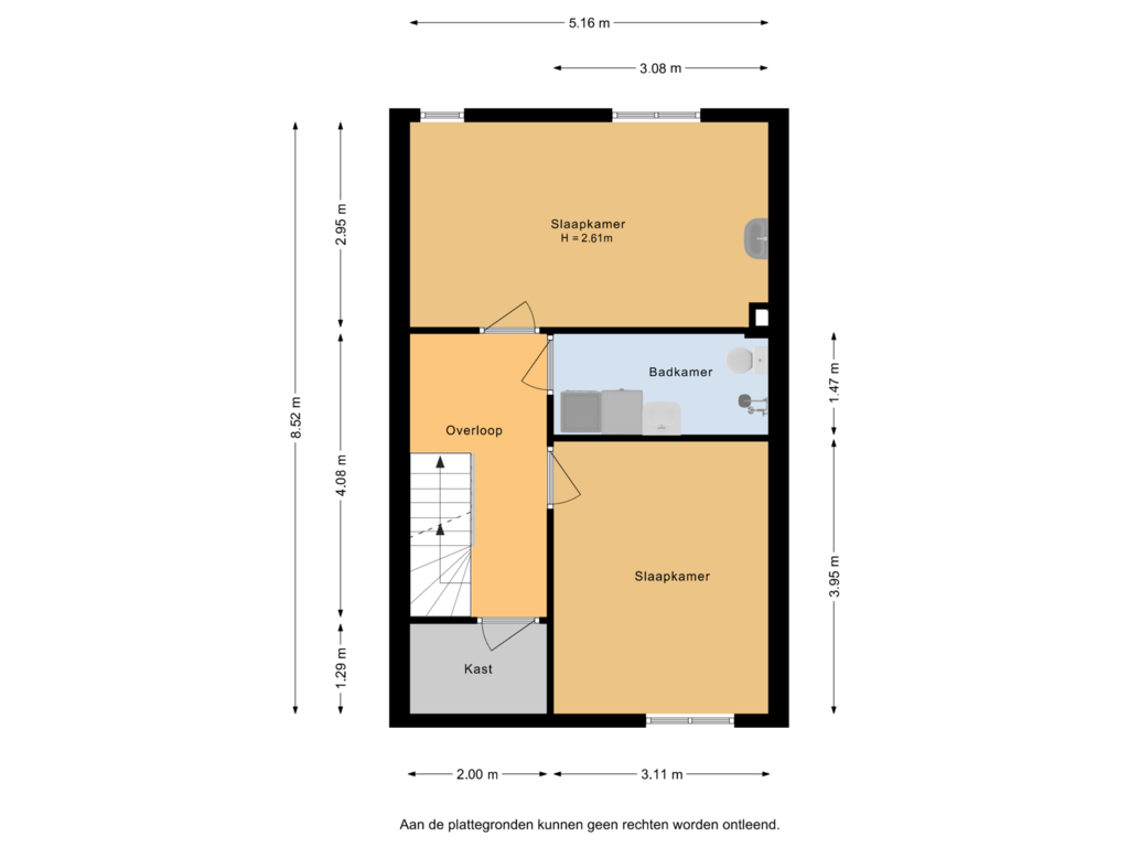 Bekijk plattegrond van 1e verdieping van de Linge 3