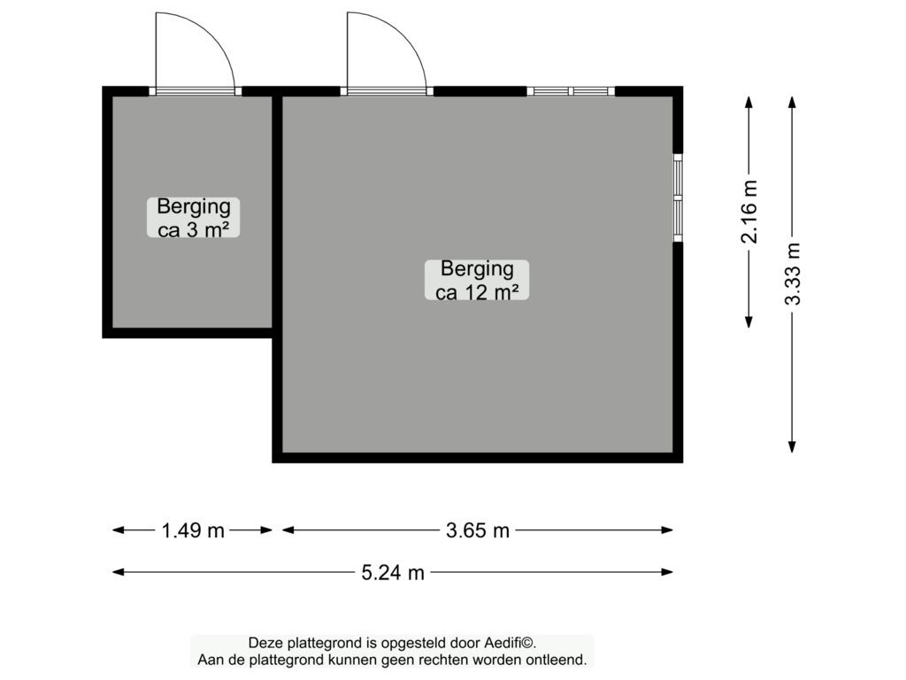 Bekijk plattegrond van Berging van De Steeg 19