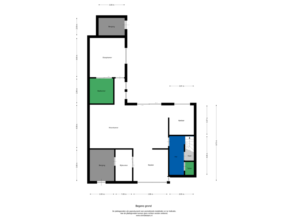 Bekijk plattegrond van First floor van Groenewoud 7