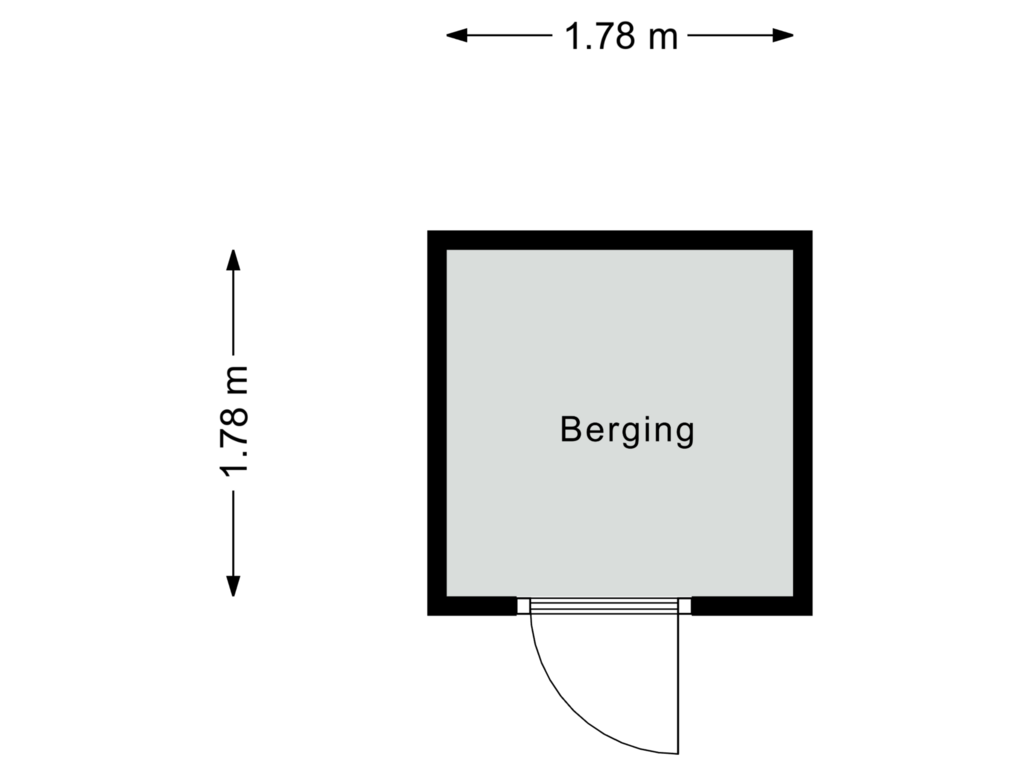 View floorplan of Berging of Melkweg 470