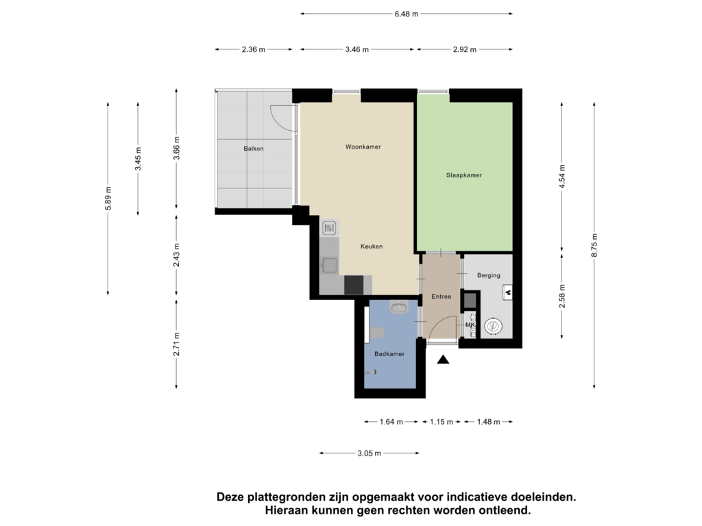 Bekijk plattegrond van Appartement van Venelaan 1-18