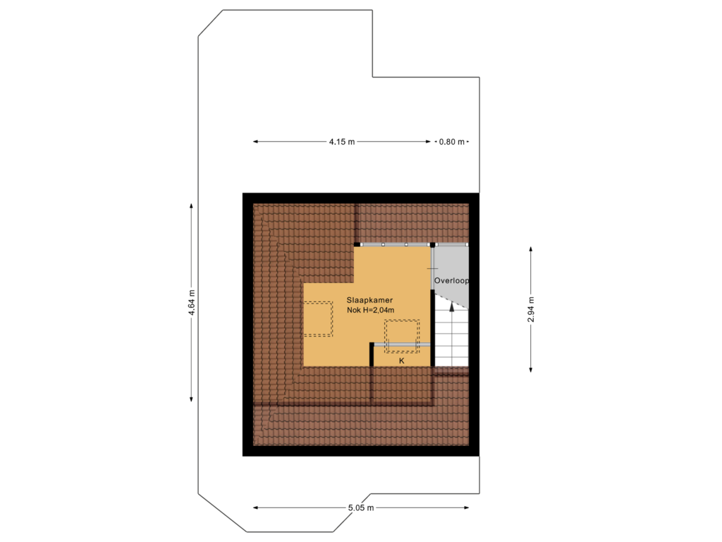 Bekijk plattegrond van Zolder van Luitgardeweg 38