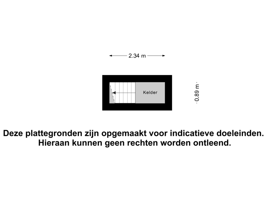 View floorplan of Kelder of Tweede Kooistraat 9