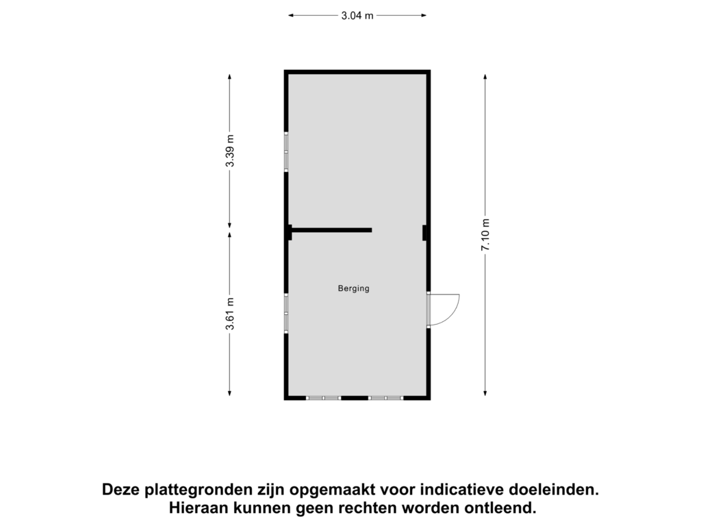 Bekijk plattegrond van Berging van Noordweg 214