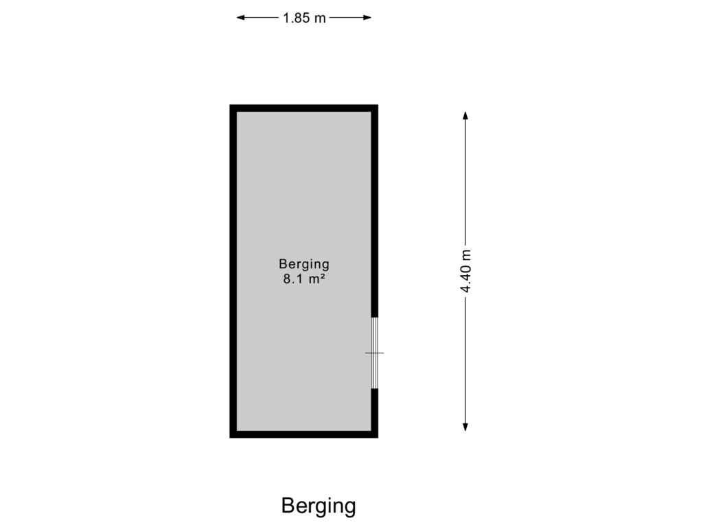 Bekijk plattegrond van Berging van Terreplein 9-B