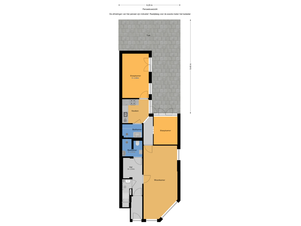 Bekijk plattegrond van Perceeloverzicht van Kleine Veenkade 47