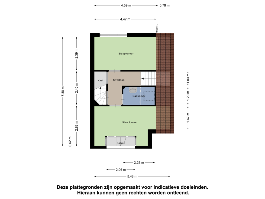 Bekijk plattegrond van Eerste Verdieping van Dijkhof 3