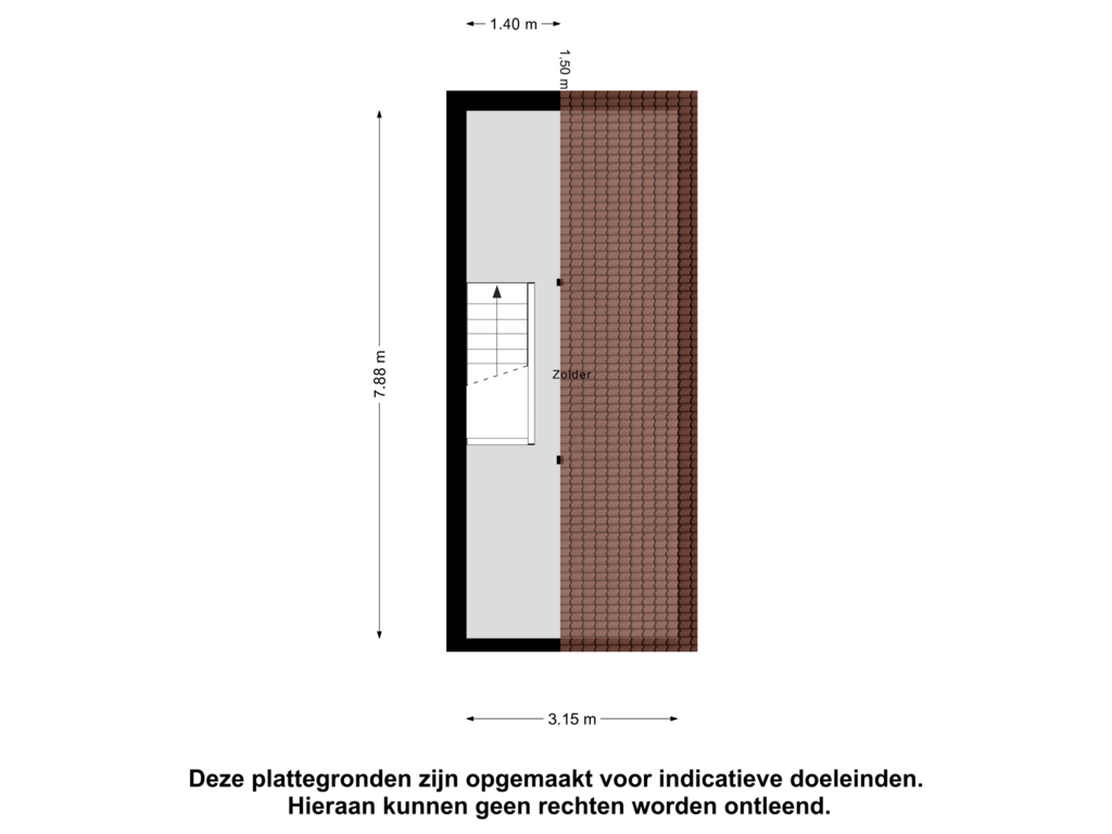 Bekijk plattegrond van Zolder van Dijkhof 3