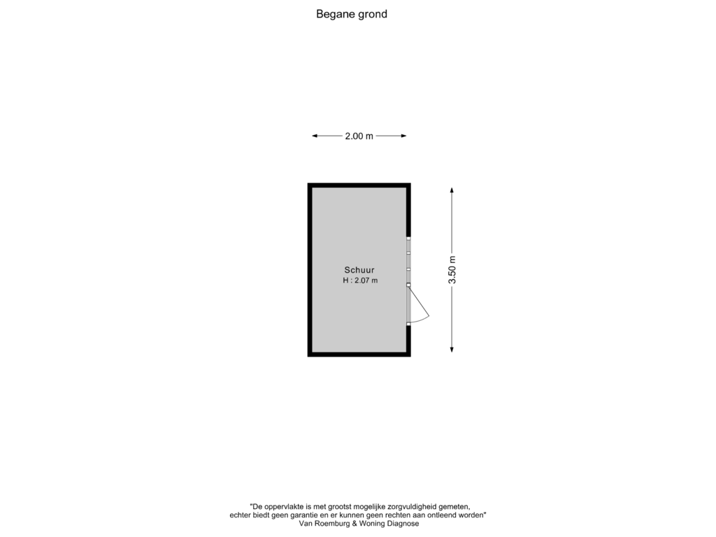 Bekijk plattegrond van Schuur van Kallenbroekerweg 64