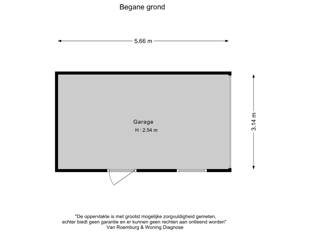 Bekijk plattegrond van Garage van Kallenbroekerweg 64