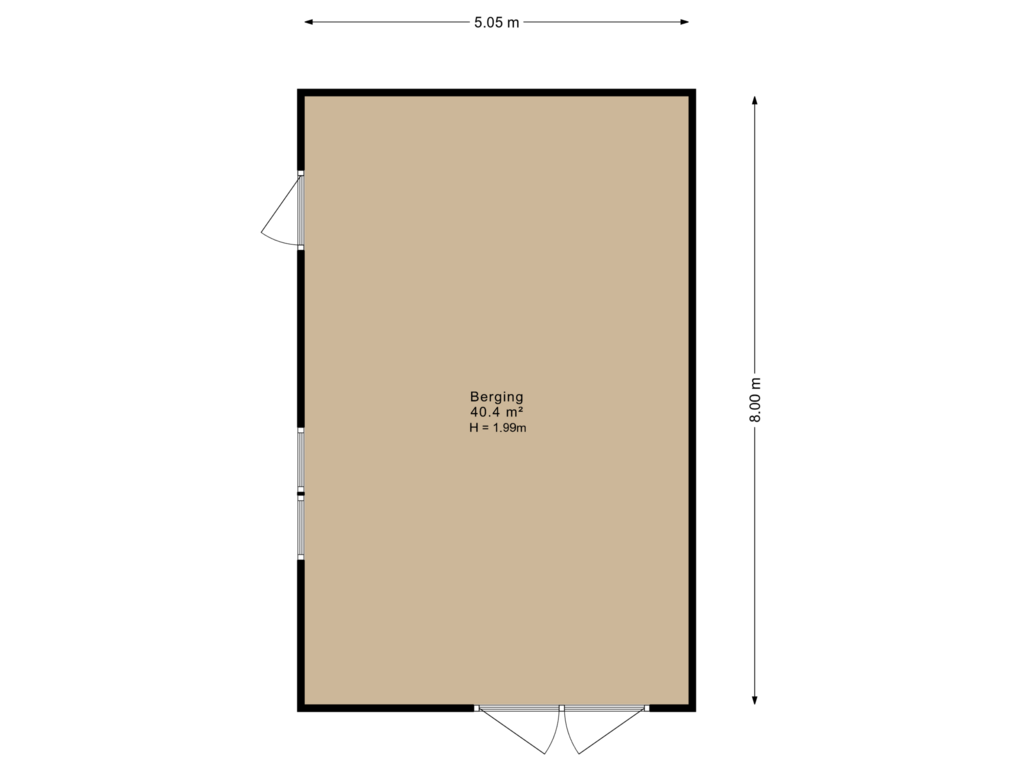 Bekijk plattegrond van Berging van Laskowskilaan 6