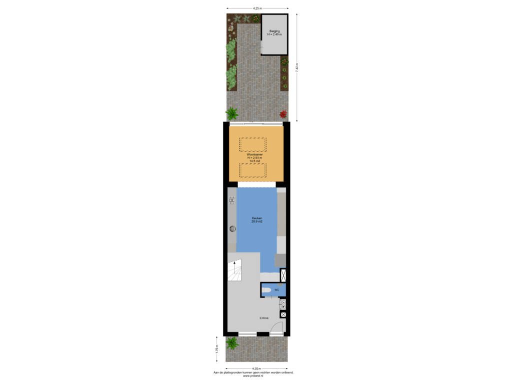 Bekijk plattegrond van Begane Grond Met Kavel van De Gaarde 240