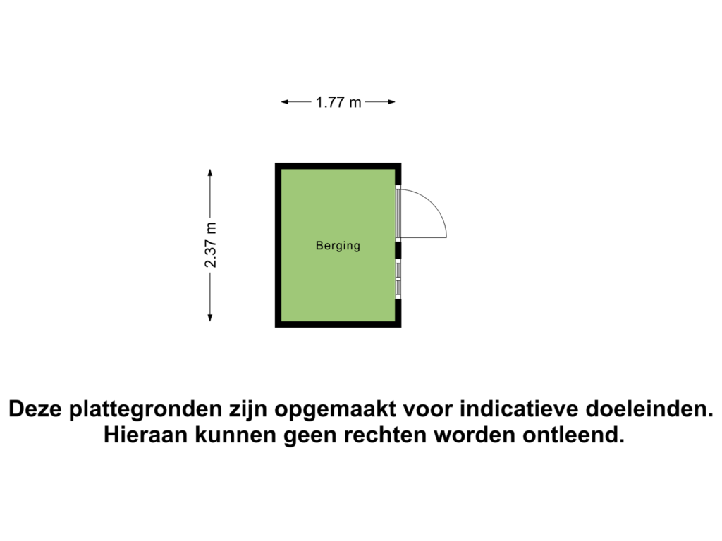 View floorplan of Berging of Aan de Kant 10